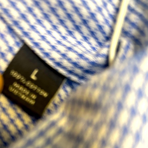 Hart Schaffner Marx Amare Men’s Long Sleeve Houndstooth Print Button Down Shirt - Picture 7 of 7